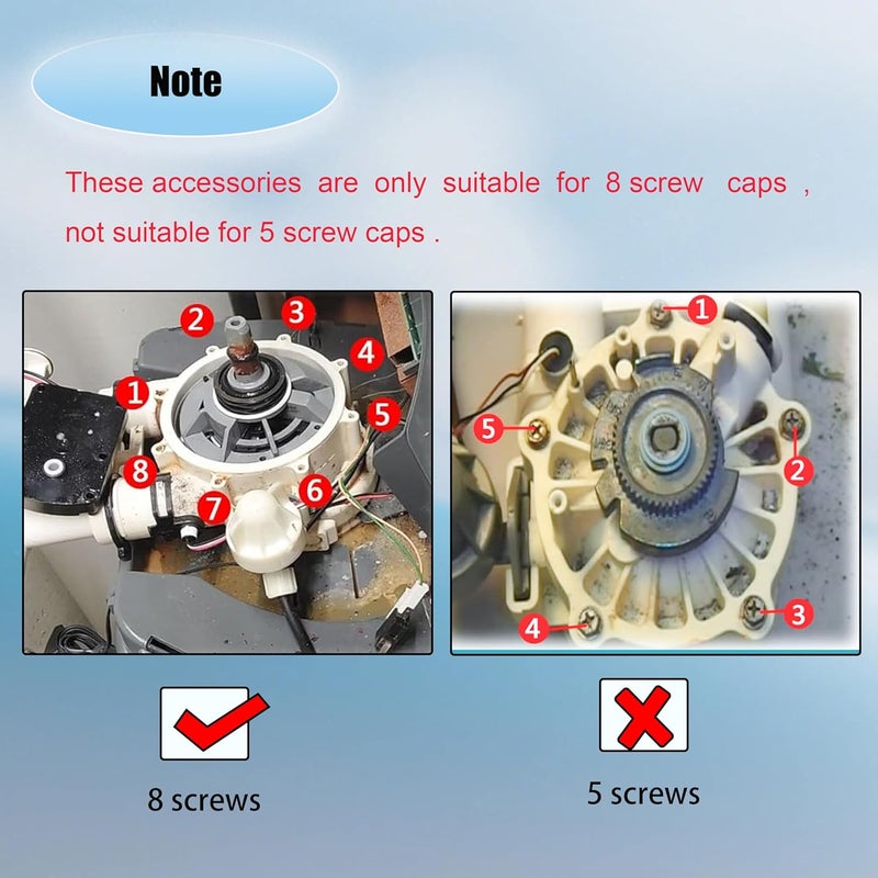 Yomaray 7185487 مجموعة ختم جهاز تنقية المياه 1" عالية التدفق (OEM) - Image 5